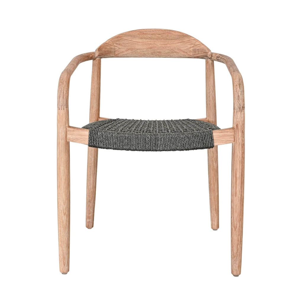Chaise d'extérieur en eucalyptus | Gris