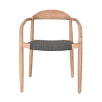 Chaise d'extérieur en eucalyptus | Gris