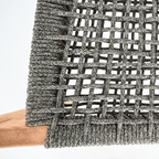 Chaise d'extérieur en eucalyptus | Gris