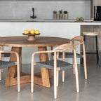 Chaise d'extérieur en eucalyptus | Gris