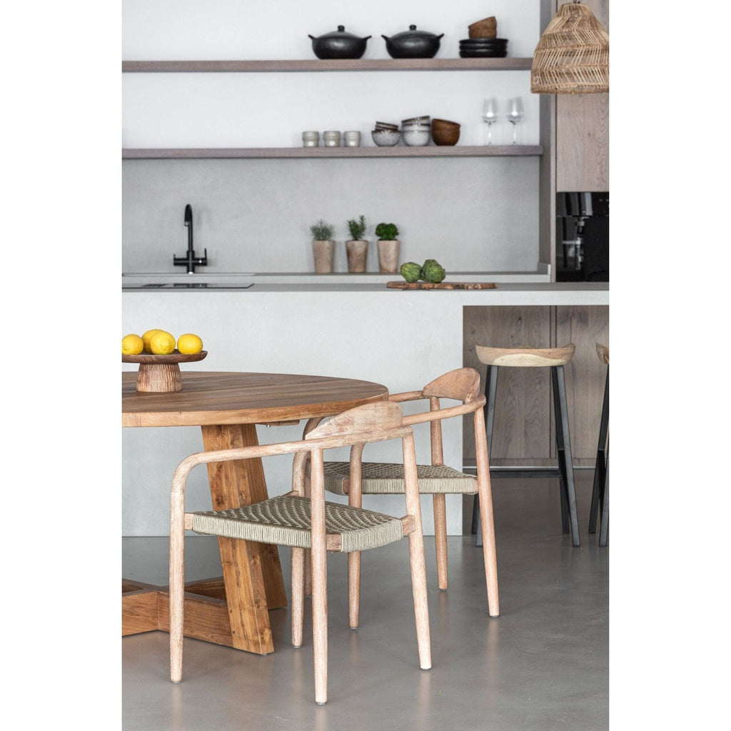 Chaise d'extérieur en eucalyptus | Sable