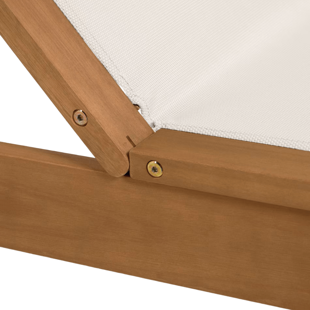 Transat en eucalyptus | 200x70x37cm