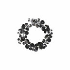 Couronne d'eucalyptus | Noire 46cm