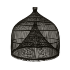 Abat-jour en forme de piège à poissons | Noir 50cm