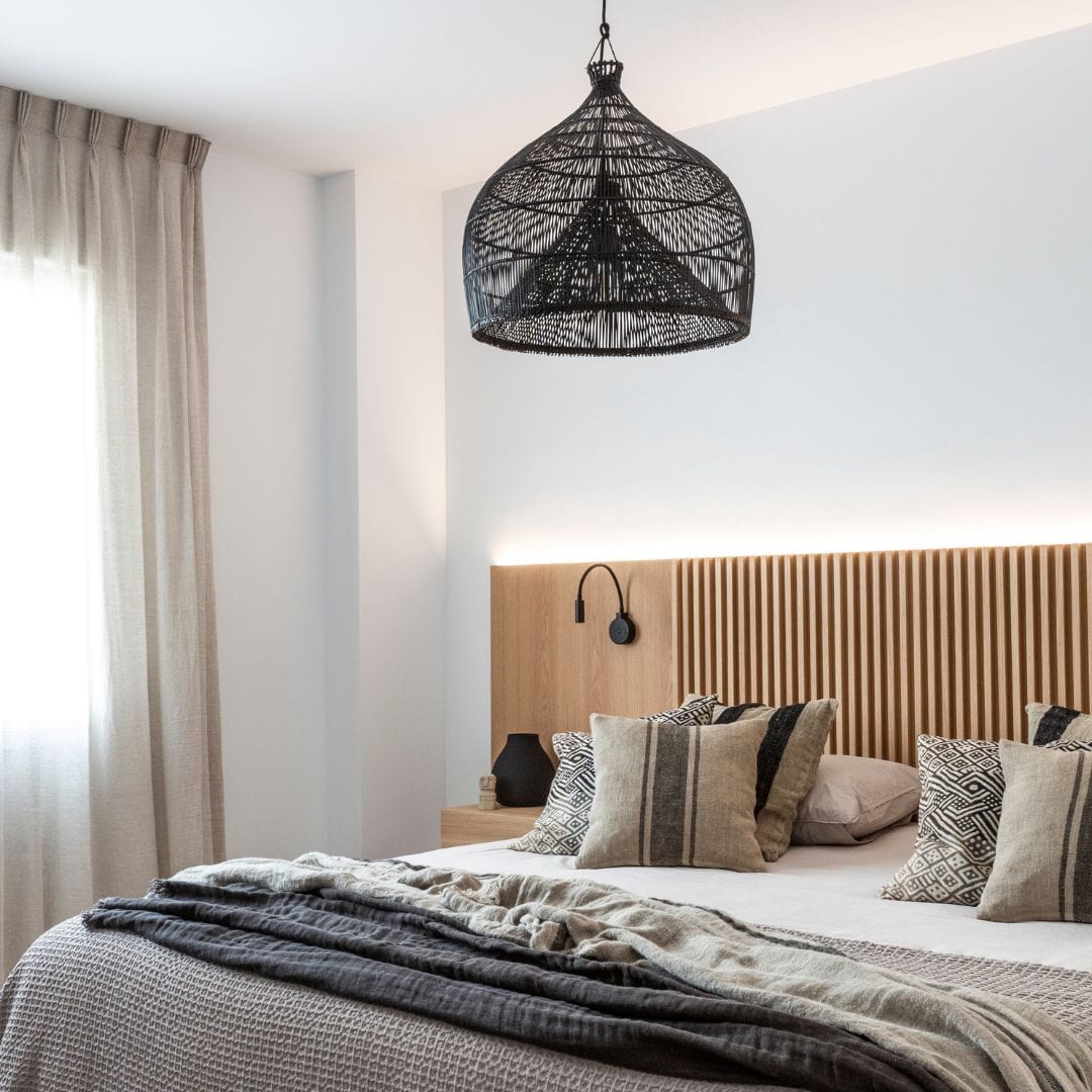 Abat-jour en forme de piège à poissons | Noir 50cm