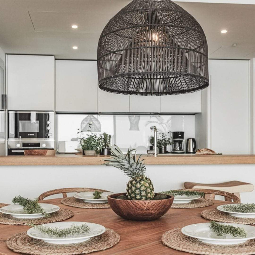 Abat-jour en forme de piège à poissons | Noir 50cm