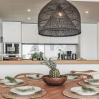 Abat-jour en forme de piège à poissons | Noir 50cm