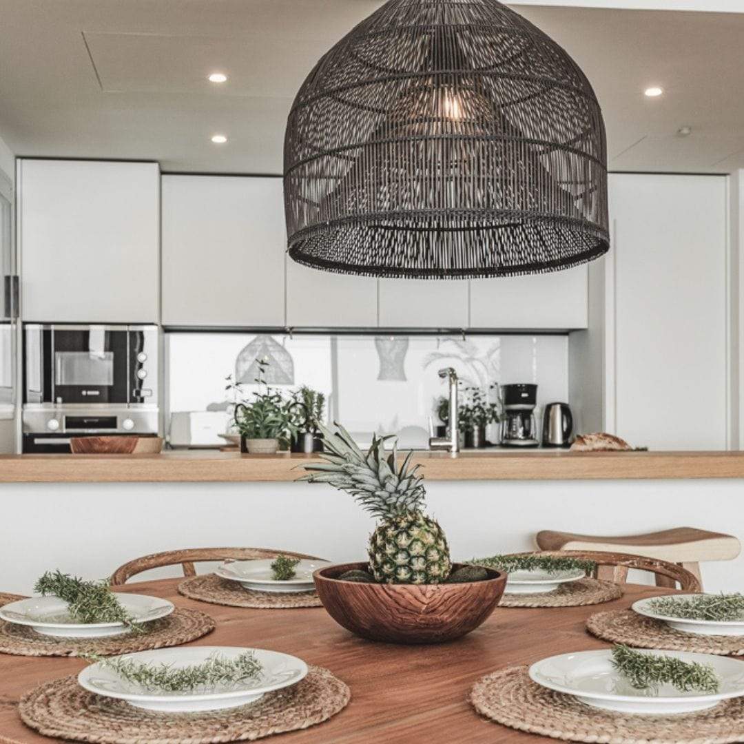 Abat-jour en forme de piège à poissons | Noir 50cm