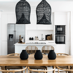 Abat-jour en forme de piège à poissons | Noir