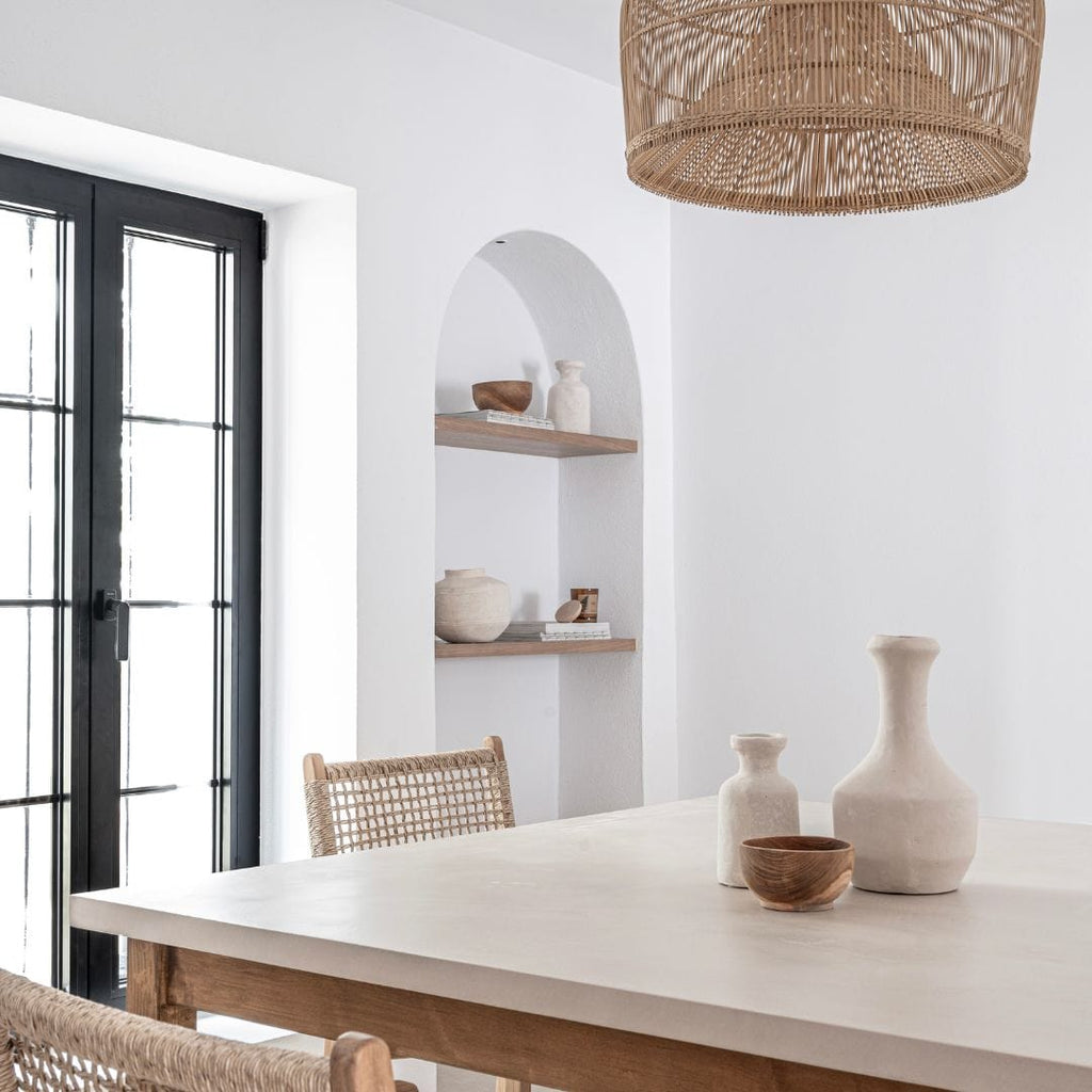 Abat-jour en forme de piège à poissons | Naturel 50cm