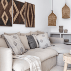 Abat-jour en forme de piège à poissons | Naturel