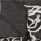 Serviette Fouta à rayures | Noire 90x175cm