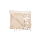 Serviette Fouta à rayures | Sable 90x175cm