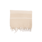 Serviette Fouta à rayures | Sable 90x175cm