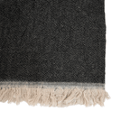 Fouta | Double face | Noire 135x185cm