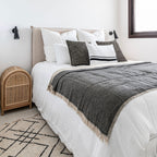 Fouta | Double face | Noire 135x185cm