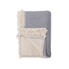 Fouta | Double face | Bleu clair/Gris 135x185cm