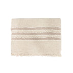 Serviette de plage Fouta | Naturel / Sable | 135x200cm