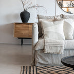 Serviette de plage Fouta | Naturel / Sable | 135x200cm