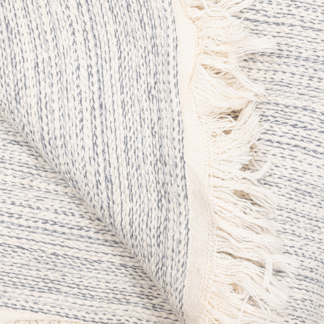 Serviette de bain Fouta | Gris argenté 130x200cm