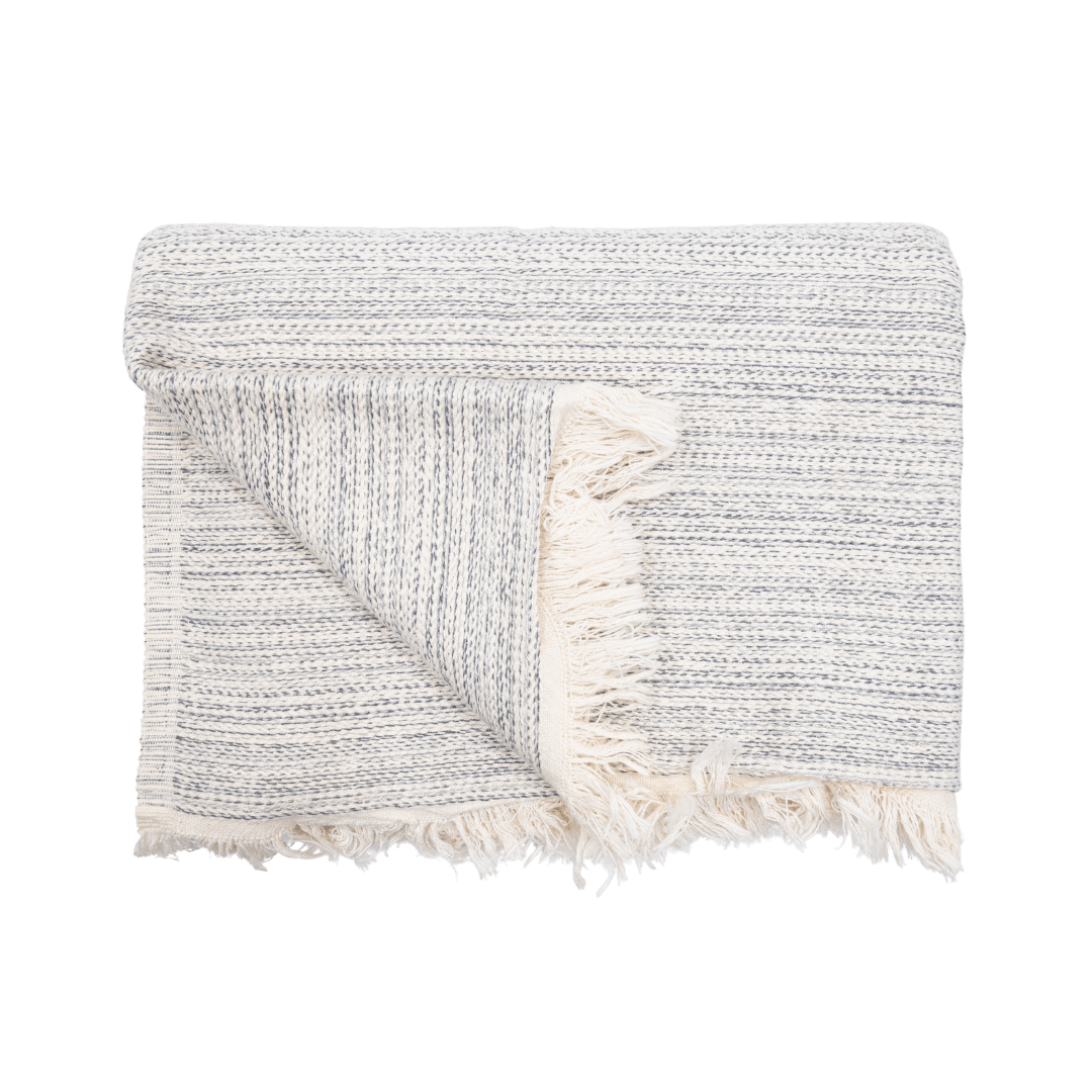 Serviette de bain Fouta | Gris argenté 130x200cm