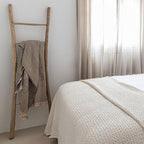 Fouta à rayures | Naturel / Sable | 140x180cm