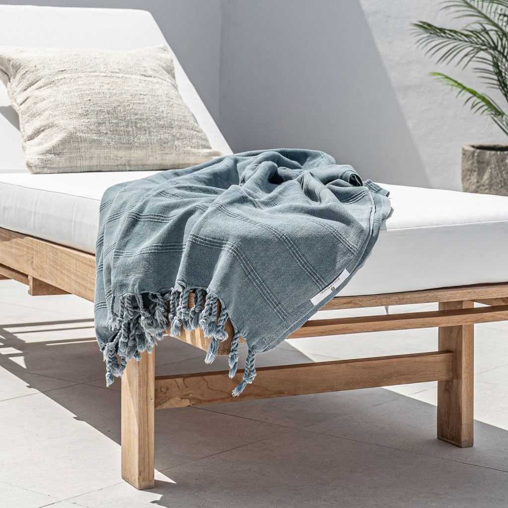 Serviette Fouta | Bleu Lavé 90x170cm