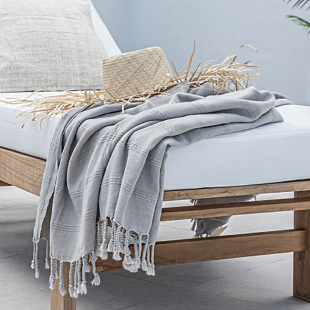 Serviette Fouta | Sable lavé à la pierre 90x170cm