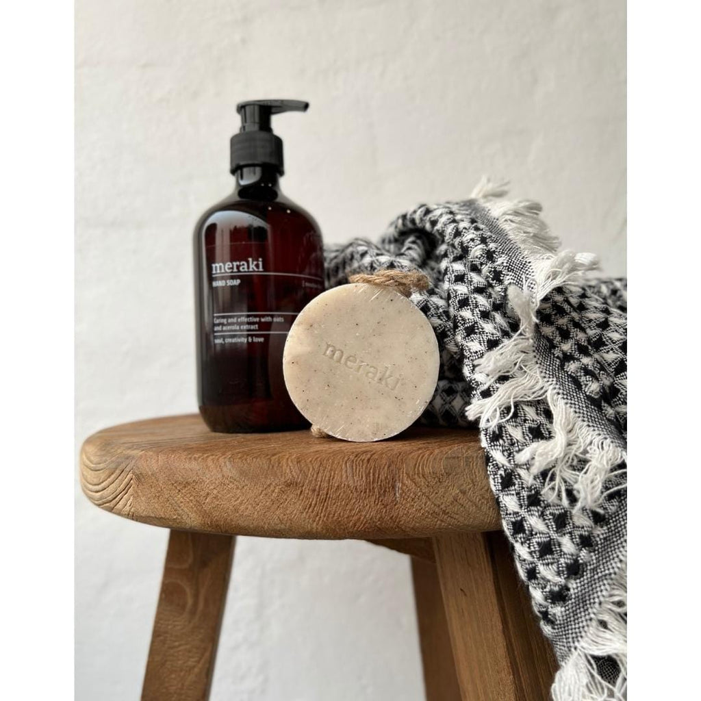 Fouta Waffle | Noire 95x180cm