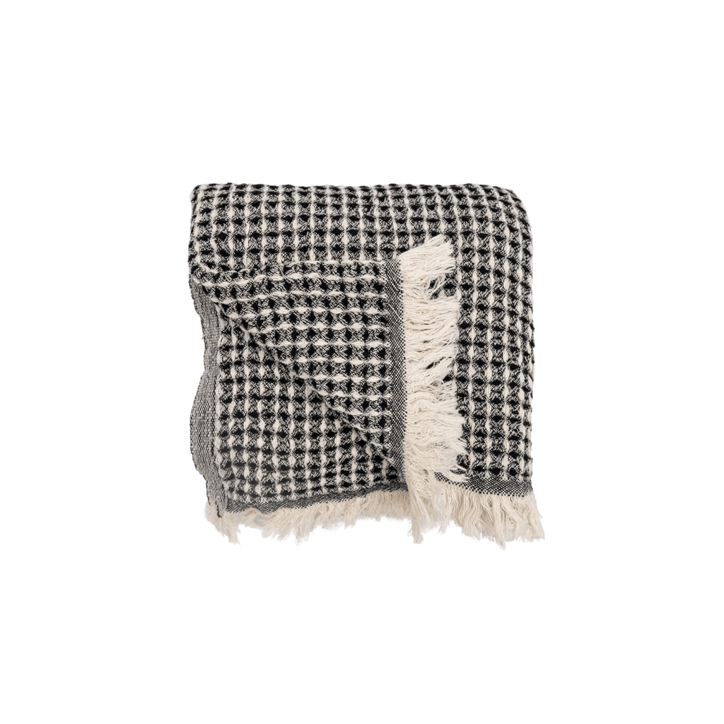 Fouta Waffle | Noire 95x180cm