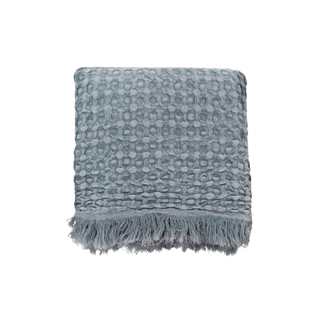 Fouta Waffle | Bleu 80x180cm