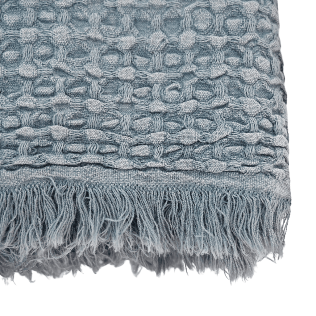 Fouta Waffle | Bleu 80x180cm