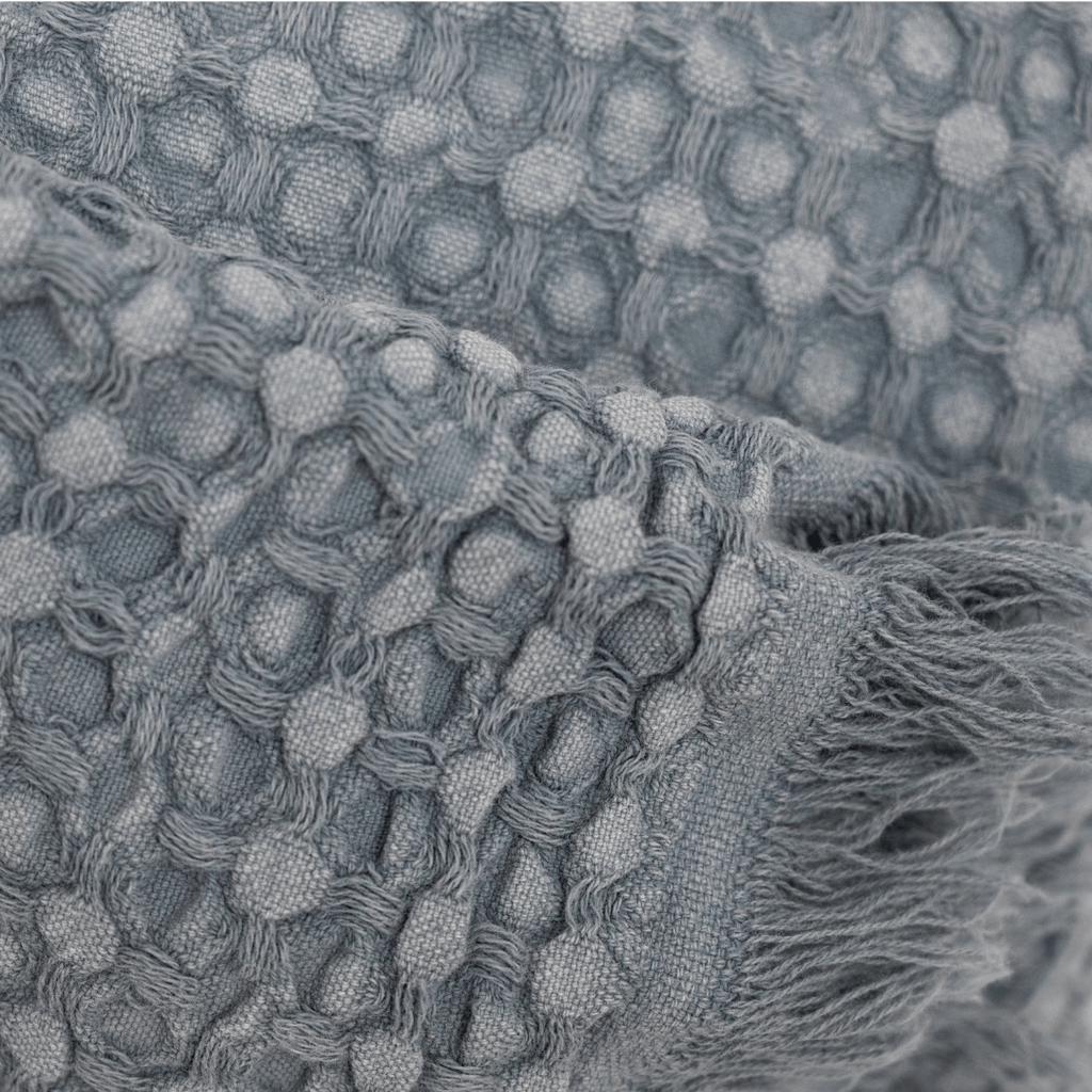 Fouta Waffle | Bleu 80x180cm