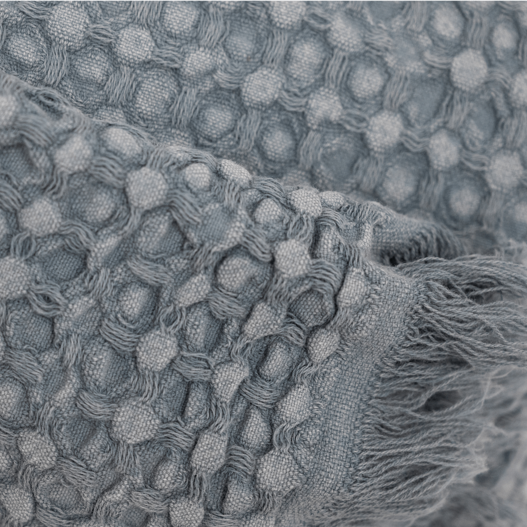 Fouta Waffle | Bleu 80x180cm