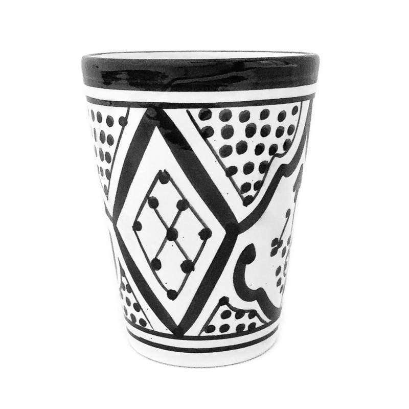 Tasse en céramique artisanale | Noir et blanc