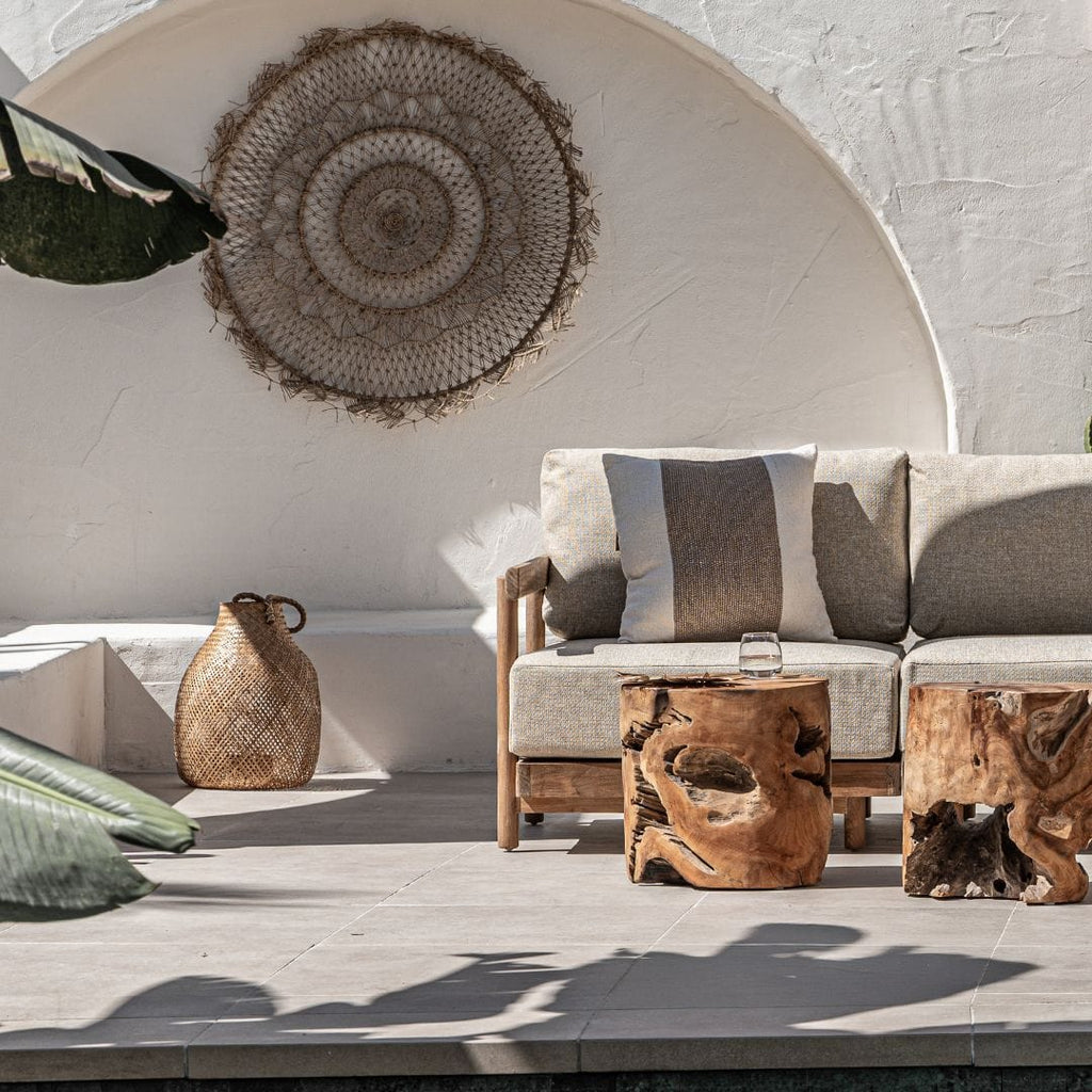 Décoration murale tissée à la main | Naturel 100cm