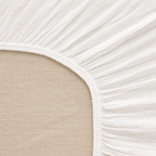 Housse de lit à élastiques Haven | Blanche