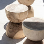 Tabouret en forme de sablier