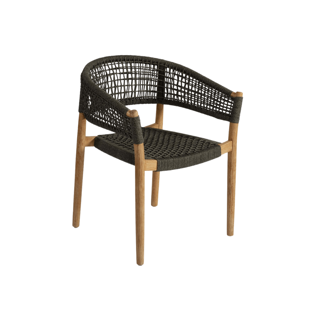 Fauteuil de salle à manger Ibiza | Gris