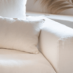 Canapé d'angle en lin Ibiza Haven | 270x105/270x70cm