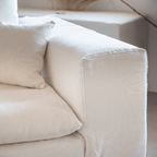 Canapé d'angle en lin Ibiza Haven | 270x105/270x70cm