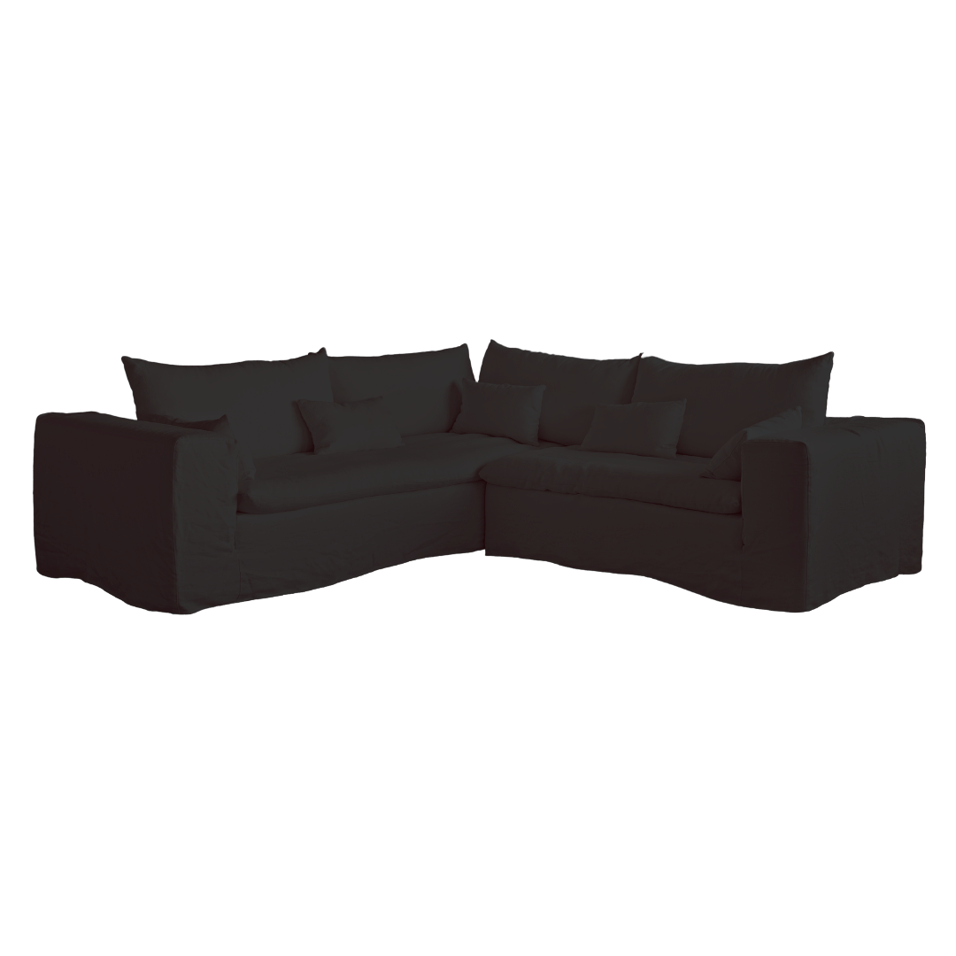 Canapé d'angle en lin Ibiza Haven | 270x105/270x70cm