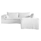 Canapé d'angle en lin Ibiza Haven | 270x105/270x70cm