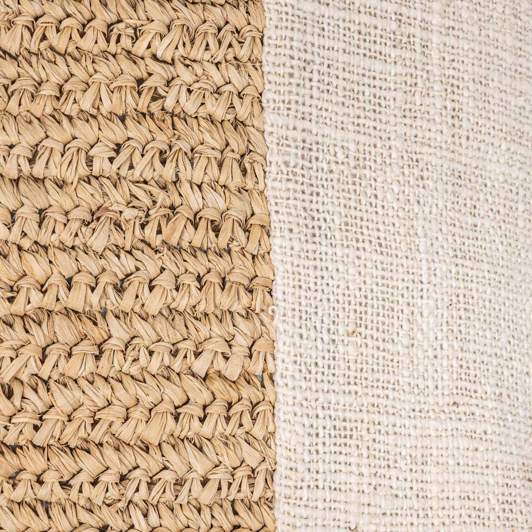 Fronce de coussin indigo | 60x40 cm