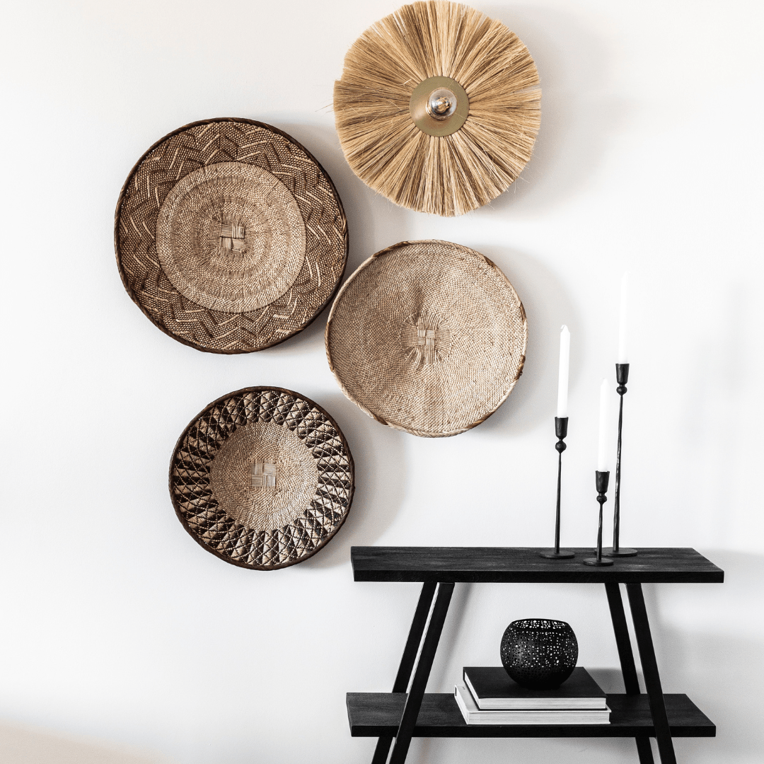 Porte-bougie en fer | Noir 6x18cm