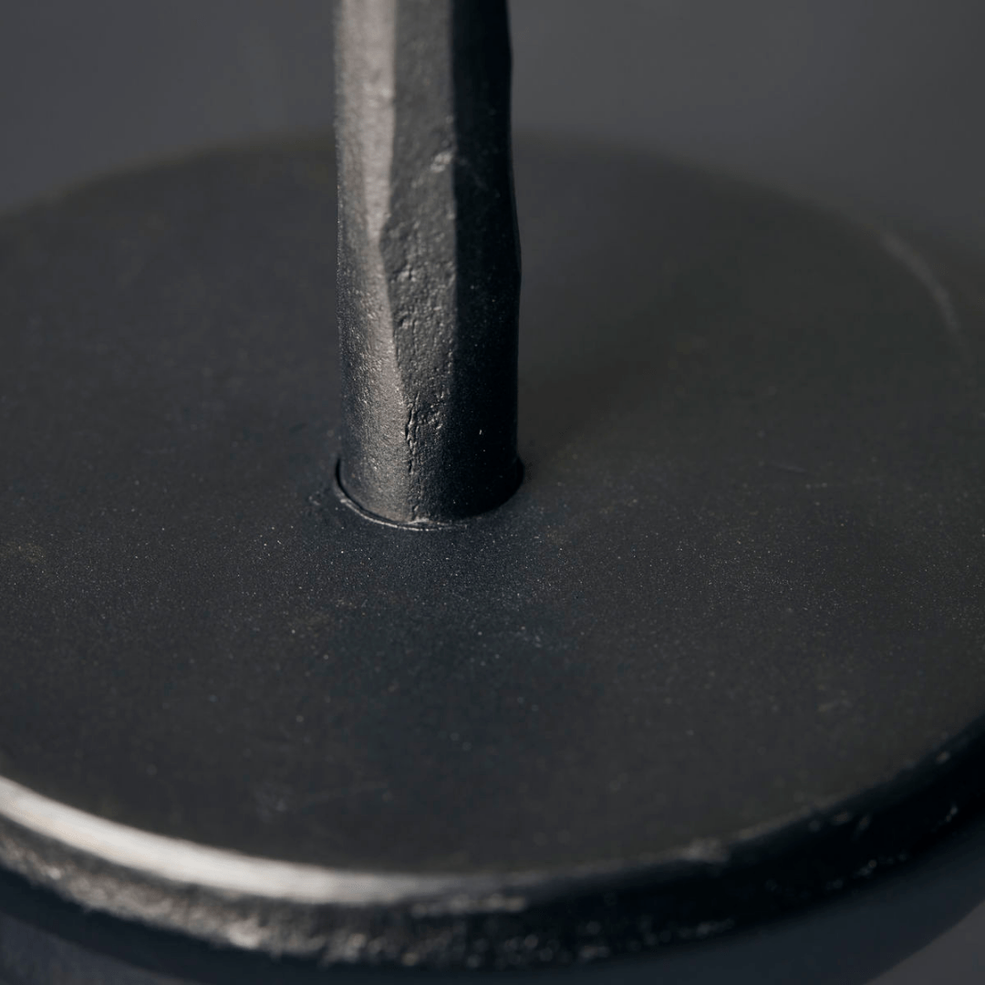 Porte-bougie en fer | Noir 6x29cm