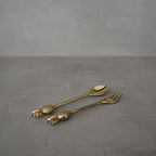 Cuillère en forme d'ananas en fer | laiton poli 17 cm