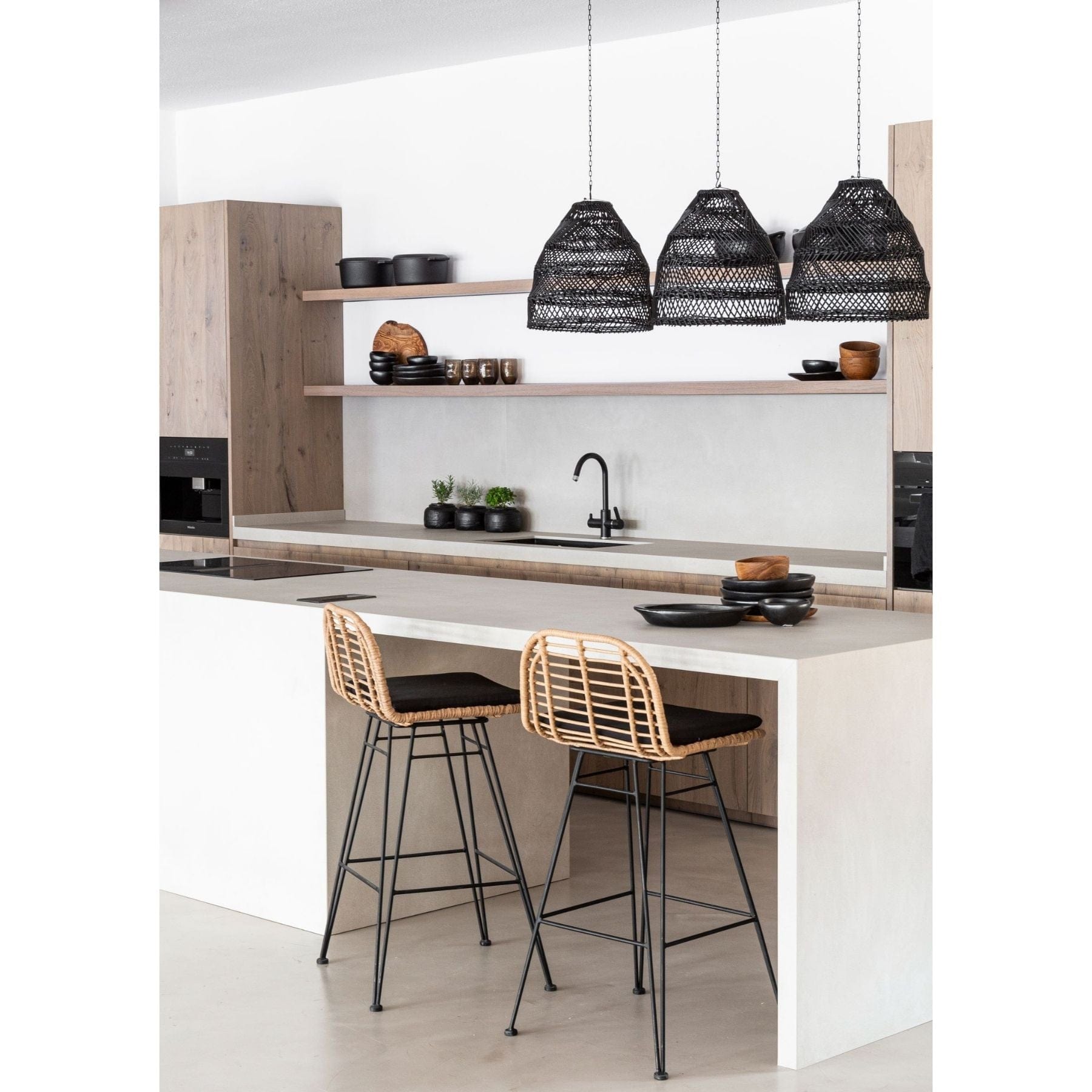 Tabouret de bar Jaipur | Noir