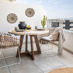 Chaise d'extérieur en rotin Jaipur | Blanche