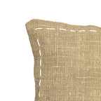 Fronce de coussin carré Jemina, couture décorative | 50x50cm